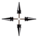 4x Schwarze Spike-Windschutzscheiben-Verkleidungsschrauben für Touring Road Glide FLTR 2015 - 2025