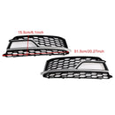 2013–2016 Audi A5 S-line S5 2 kusy přední mlhové světla černá grilovací mřížka