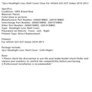 2010–2013 Infiniti G25 G37 -limusiini, 2 kappaletta, ajovalojen linssin kansi, kirkas