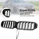 2021–2024 BMW 5er G30 G38 Frontgrill Doppellamelle, glänzend schwarz