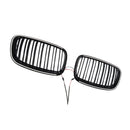 2008-2011 para BMW X6 Hybrid E72 rejilla de riñón de parachoques delantero en negro de alto brillo 51137157687 51137157688
