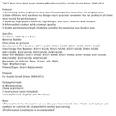 2009–2013 Suzuki Grand Vitara 4 Stück Tür Glas Gürtel äußere Form Dichtungsstreifen