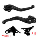 Nyt kort koblings- og bremsegreb passer til Yamaha FZ6 Fazer XSR 700 900 ABS, sort