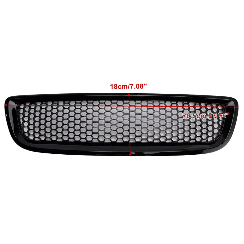 2008-2012 Volvo S40 V50 Gloss Black Front Bumper Honeycomb Grille Grill