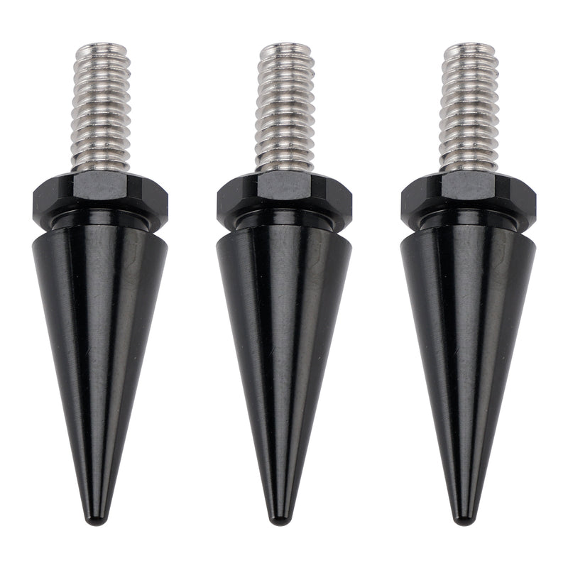3x schwarze 1/2""-20 Windschutzscheibenverkleidungs-Befestigungsbolzen für Touring-Modelle 1996-2013