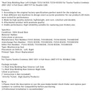 2007–2021 Toyota Tundra Crewmax 4-Türer Dachleisten hinten links und rechts