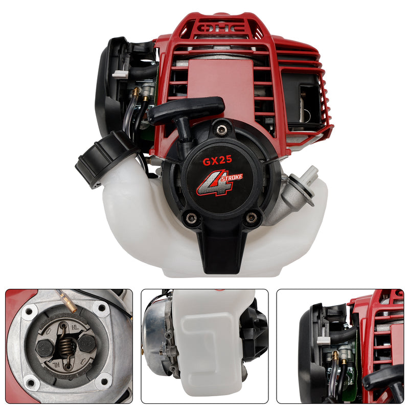 25ccm 4-takts motor 4-takts gressetermotor gressklipper børsteklipper egnet for GX25