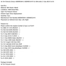 4x Tire Pressure Sensor A0009058413 A0009055419 For Mercedes E Class W214 S214