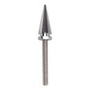 3 silberne Windschutzscheibenbolzen mit Dornen für Electra Glide, Tri Glide und Street Glide (Baujahre 2014–2025)