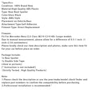 2005–2010 Mercedes-Benz CLS-Klasse W219 AMG Style Hochglanzschwarz Heckspoiler