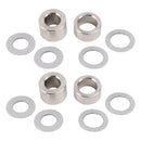 2er-Pack 1600036 Bypass-Rohr-Eliminator-Kit Aluminium-Shunts und Dichtungsscheiben