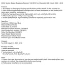 2005–2010 Chevrolet HHR Cobalt HVAC Heizungsgebläse Regler Widerstand 15818910