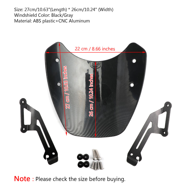 Motorsykkel frontrute for Ducati Scrambler 2015-2018