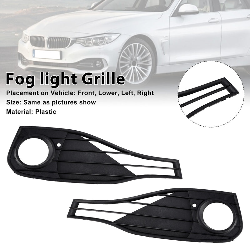 Fog Lamp Light Cover Insert Grill Grille Fit BMW 4 SERIES F32 428i 2014-2020