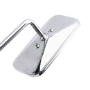 Braçadeira retangular retrô para espelho cromado para Yamaha XS650 SR400 SR500 W650