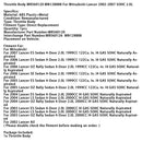 2005–2007 Lancer ES Limousine 4-Türer 2.0L 1999CC Drosselklappengehäuse MR560120 MN128888