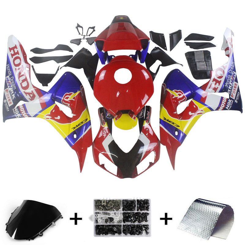 Kåpa kit kropp plast ABS för Honda CBR1000RR 2006-2007