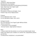 2012–2019 VW Käfer Paar Frontstoßstange Blinker ohne Leuchtmittel 5C5953041A