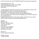 5/16"" ID Schlauch Kraftstofftankentlüftung 3/8""-18NPTF Gewinde Für kleine und große Tanks