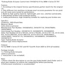 2009-2016 BMW 5-serie GT F07 och F07 Facelift Parkeringsbroms Manöverenhet Kontrollenhet 34436874219 34436856932