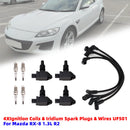 2004-2011 Til Mazda RX-8 1.3L R2 4*Tændingsspoler &amp; Iridium tændrør &amp; Tændkabel UF501 N3H118100
