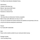 2022-2024 Yamaha MT-10 Frontflügel Frontspoiler Scheinwerferverkleidung