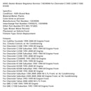 HVAC Heizung Gebläse Regler Widerstand 15039098 Für Chevrolet C1500 C2500 C1500