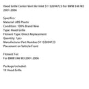 2001–2006 BMW E46 M3 Motorhaube Kühlergrill Center Vent Lufteinlass 51132694723