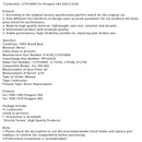 1969-1983 Peugeot 504 Carburetor 127910000