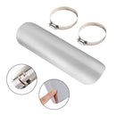 Stahl Auspuff Schalldämpfer Rohr Wärme Deflektor Abdeckung Chromeb Für Motorrad Roller BlackD