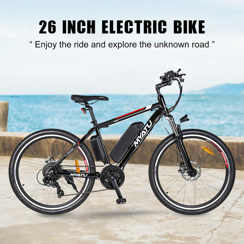 26" 36V 12,5AH 250W 21-växlad mountainbike elcykel aluminium