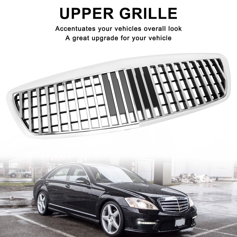 Maybach-grill för Benz S-klass W221 S550 S63 S450 2007-2009 Chrome