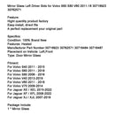 Spiegelglas linke Fahrerseite für Volvo S60 S80 V60 2011-18 30716923 30762571