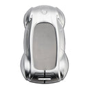 Capa de chave de carro de couro prateado de liga de zinco se encaixa Lexus ES260h/RX350h/LS500h