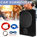 8" 600W bil subwoofer forsterker under setet høyttaler lyd subwoofer slank boks USA