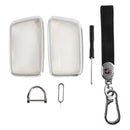 Lexus IS GS ES RX Autoschlüssel-Schutzhülle aus Aluminiumlegierung, TPU-Weichfolie, Schwarz