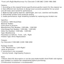 1988-2000 Chevrolet C1500 GMC C2500 Dichtungen vorne links+rechts