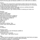 Moduły LED LED w ciągu dnia LEDMK-04 13,5 V 3,9 W 4-2pin dla Xingyu