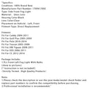 1 kus mlhových světel vpředu vlevo pro Volkswagen Polo 2010–2014 Tiguan 2008–2011