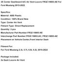 2015–2022 Ford Mustang 3X Center Dashboard A/C Air Vent Louvre FR3Z-19893-AE