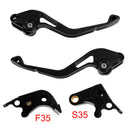 Nyt kort koblings- og bremsegreb, der passer til Suzuki GSXR600 (06-10) og GSXR1000 (05-06), sort