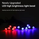 8Pcs Front Grille LED Flashing Lighting Bullet Head Appearance For Universal Car