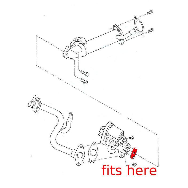 Ford MK7 Transit 2.2 2.4 tdci Land Rover 2.4 EGR ventil blindplate