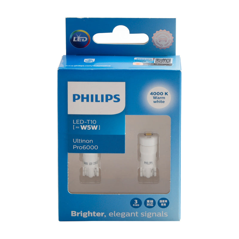 Auto Licht LED-T10 Ultinon Pro6000 W5W 11961WU60 4000K Für PHILIPS
