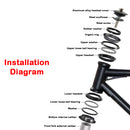 27,5-Zoll-Räder 21-Gang Erwachsenen-Mountainbike MTB + Fahrradschloss + Luftpumpe