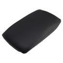 Schwarze Leder-Mittelkonsolen-Armlehnendeckelabdeckung für Audi A6 C6 2005-2011