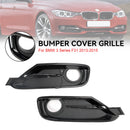 2PCS Front Bumper Fog Light Grille Covers Für BMW 3 Series F30 F31 2013-2015