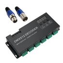 24 canales DMX 512 decodificador RGBW PWM controlador de atenuación controlador de luz de tira LED