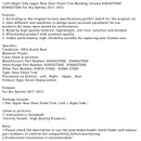 2011-2015 Kia Optima Links + Rechts Obere Hintertür Panel Trim Molding