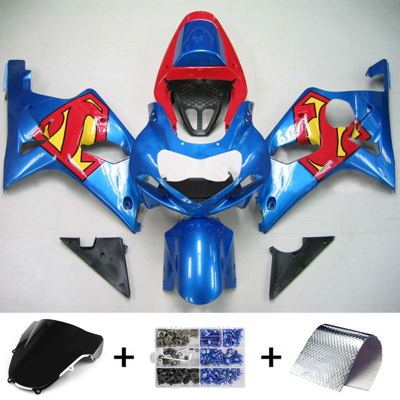 Kit de vendas de injeção Suzuki GSXR1000 K1 K2 2000-2002 para carroceria de plástico ABS